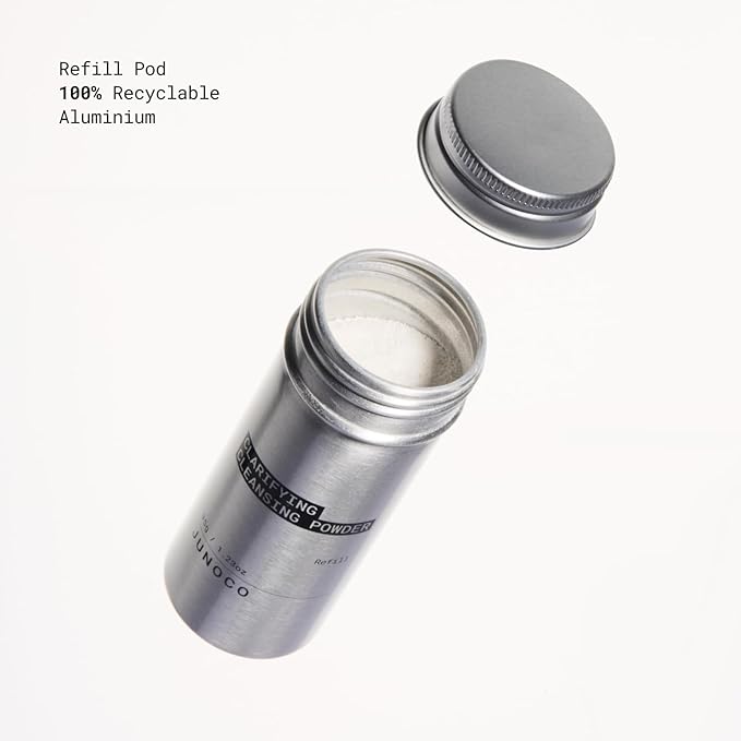 JUNO & Co. JADE Clarifying Cleansing Powder, Refill Pod Only for Effortless Cleanse with Exfoliating and Hydrating-GlimoraGlow