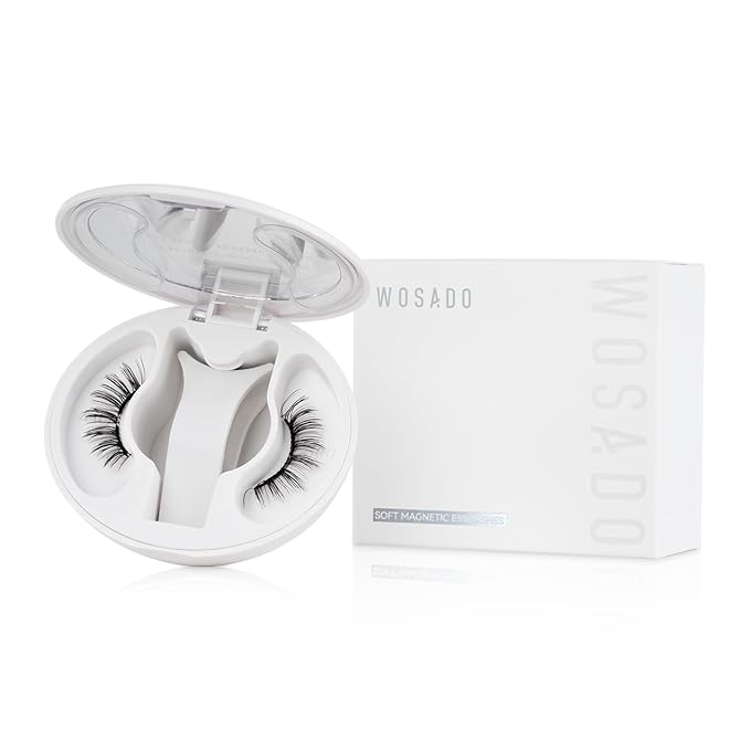 Magnetic Eyelashes with Applicator Kit, No.17 Ice Black, Reusable Magnetic Lashes without Eyeliner, Glue-free False Lashes, Waterproof, Lightweight, Suit for Heavy Makeup-GlimoraGlow