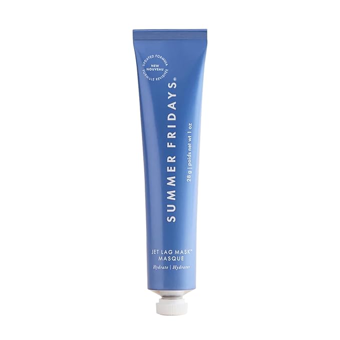 Summer Fridays Jet Lag Mask Mini - Hydrating Face Moisturizer + Mask - Enriched with Hyaluronic Acid, Niacinamide, Glycerin + Antioxidants Helps Nourish Skin for a Renewed + Radiant Complexion (1 Oz)-GlimoraGlow
