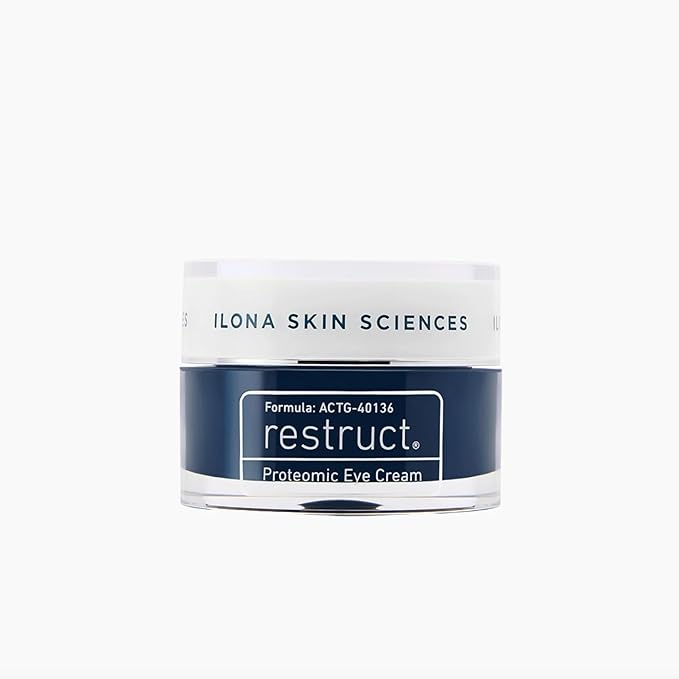 ILONA Restruct Proteomic Under Eye Cream | Proteoglycan Eye Cream Reestablishes Firmness and Smoothness | 0.5 oz-GlimoraGlow