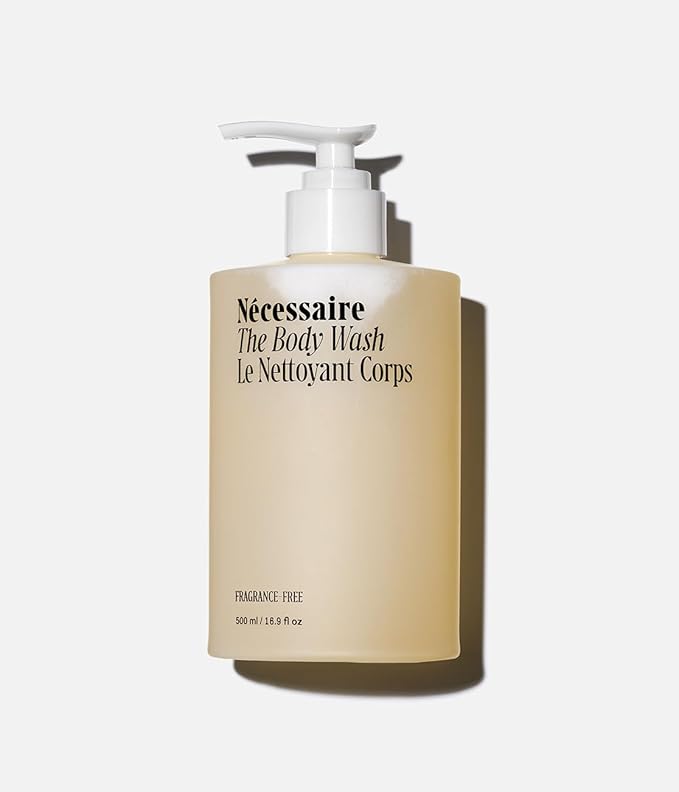 Nécessaire The Body Wash Fragrance-Free. Natural Body Wash for Women + Men. Barrier Cleanse. Multi-Ceramide Gel Cleanser, 16.9 Fl Oz.-GlimoraGlow