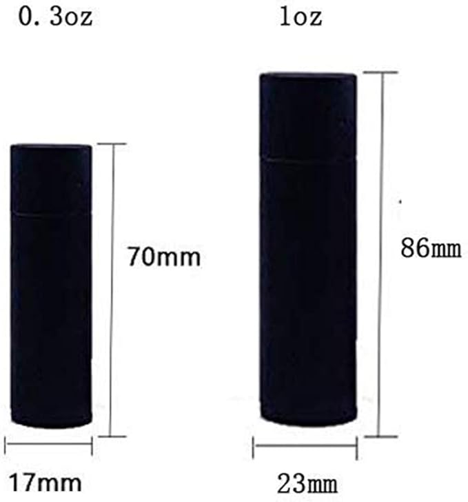 10 Pcs 1oz Cardboard Lip Balm Tubes Kraft Paper Lipstick Tube Empty Lip Gloss Containers Refillable Chapstick Container Round Paper Solid Tube for DIY Cosmetic Samples Lotion Deodorant,Brown-GlimoraGlow