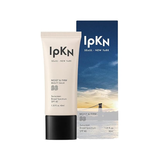 IPKN Moist & Firm BB Cream - Ultra-Hydrating Daily BB Cream with or without SPF40 - Lightweight, Non-Greasy Face Base with Antioxidants for Smooth, Radiant Skin-GlimoraGlow
