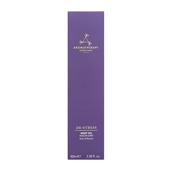 Aromatherapy Associates De-Stress Body Oil Made with Ginger and Rosemary Essential Oils and Arnica Flower Extract (3.4 fl oz)-GlimoraGlow
