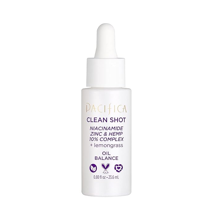 Pacifica Clean Shot Niacinamide Zinc and Hemp 10 Percent Complex Unisex 0.8 oz-GlimoraGlow