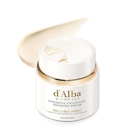 d'alba Piedmont Italian White Truffle Intensive Grinding Cream, Volufiline 50,000ppm, elasticity care and nourishment, Korean Skin Care-GlimoraGlow