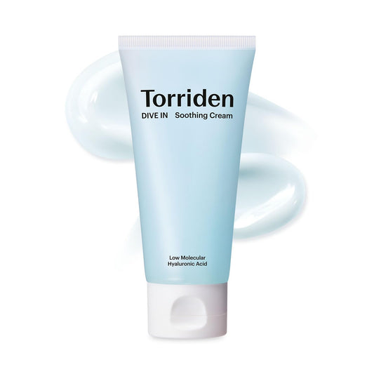 Torriden DIVE IN Hyaluronic Acid Soothing Cream Tube Type 100ml (3.38 fl. oz) | Revitalizing Facial Moisturizer for Sensitive and Dry Skin | Hyaluronic Acid, Panthenol, Allantoin-GlimoraGlow