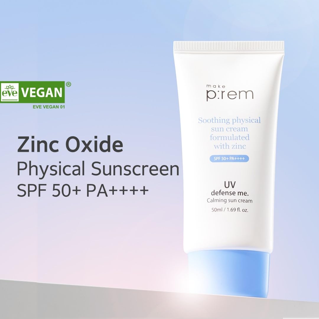 MAKE P:REM UV Defense Me. Calming Sun Cream-GlimoraGlow