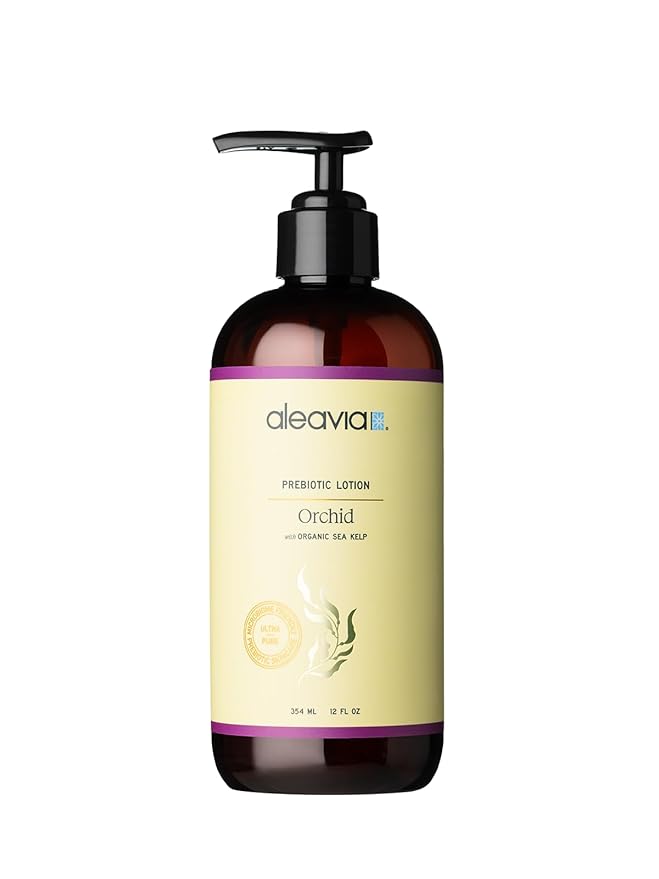 Aleavia Orchid Prebiotic Body Lotion – Lightly Scented, All-Natural Moisturizing Body Lotion with Organic Essential Oils for Soft, Smooth Skin – 12 Oz-GlimoraGlow
