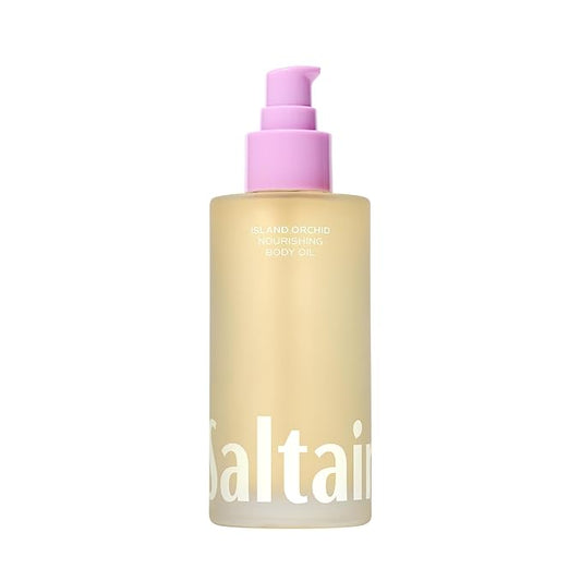 Saltair Body Oil. Luxurious Island Orchid After Shower and Bath Oil Moisturizer for Women. Botanical, Non-Greasy, and Well-Absorbing Lotion for Hydrating Dry Skin. 4oz Pump Bottle-GlimoraGlow