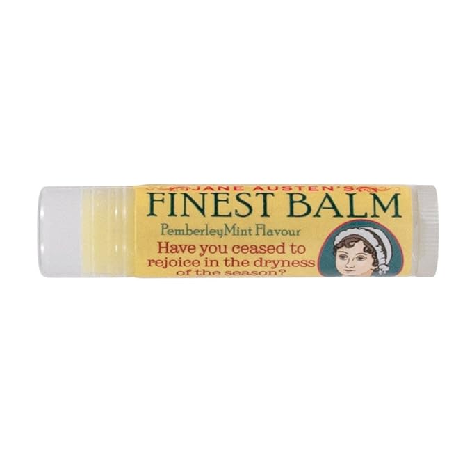 Jane Austen's Finest Balm, Lip Balm Tube, Peppermint Flavored - Cruelty-Free and Made in the USA from Natural and Imported Ingredients-GlimoraGlow