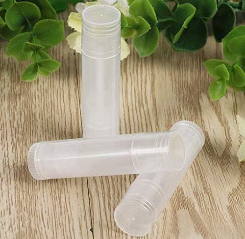 12 Pieces Clear Plastic Empty Lip Balm Tubes Containers DIY Lip Balm Lip Gloss Tube Pipe Bottle-GlimoraGlow