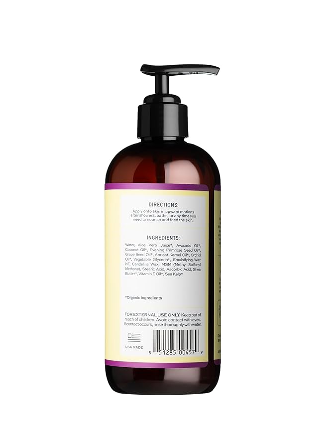 Aleavia Orchid Prebiotic Body Lotion – Lightly Scented, All-Natural Moisturizing Body Lotion with Organic Essential Oils for Soft, Smooth Skin – 12 Oz-GlimoraGlow