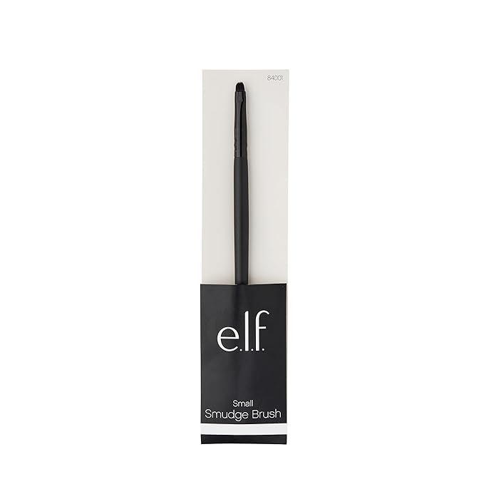 e.l.f. Small Smudge Brush for Precision Eyeshadow and Eyeliner, Synthetic-GlimoraGlow