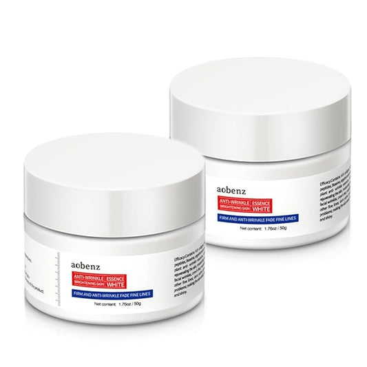 SINPIN aobenz Anti Aging Moisturizer Face Cream for Women & Men - Night Cream for Face & Neck | All Skin Types | Niacinamide + Hyaluronic Acid | Firming, Tightening, Anti Wrinkle, 1.76FL (2PCS)-GlimoraGlow