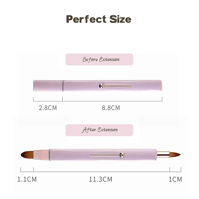 Lip Applicator Brush - 3 Pack Exquisite Professional Dustproof Retractable Lip Brush - Makeup Lipstick Lip Gloss Applicators (Pink Red Gold)-GlimoraGlow