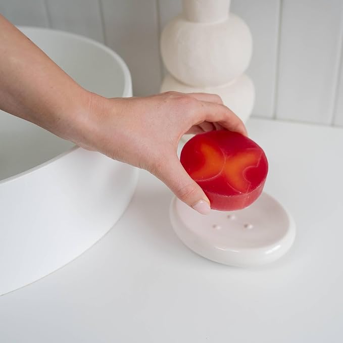 ANIHANA Handcrafted Natural Soap with Coconut Oil, Gentle Cleansing, Paraben Free, Refreshing Peach Smoothie Scent, 4.23 oz-GlimoraGlow