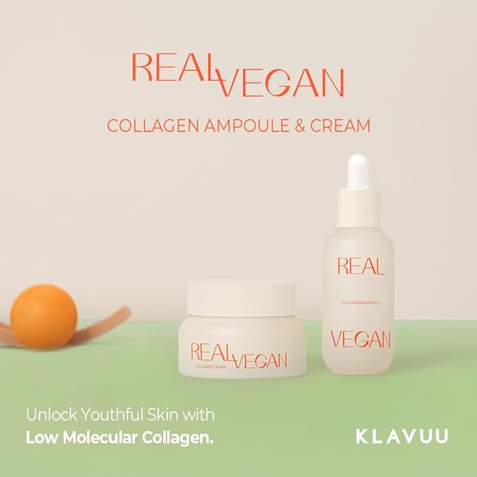 KLAVUU Real Vegan Collagen Cream - Enhances Skin Elasticity, Providing Deep Hydration to Dry Skin for a Radiant, Youthful Glow-GlimoraGlow