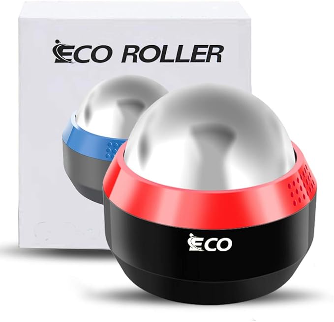 iECO Cryosphere Cold Massage Roller Ball - Massage Ball for Cold & Heat Relief, Myofascial Release, Trigger Point Therapy, Muscle Knots - Deep Tissue Ice Massager-GlimoraGlow