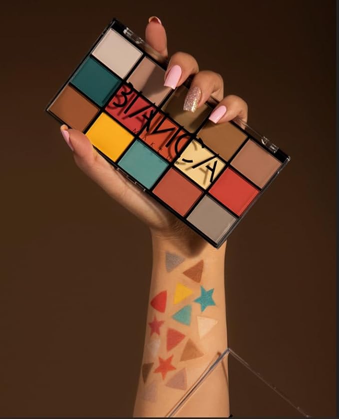 15 Colors Eyeshadow Palette | Versatile Range for Unlimited Eye Looks. (Vintage)-GlimoraGlow