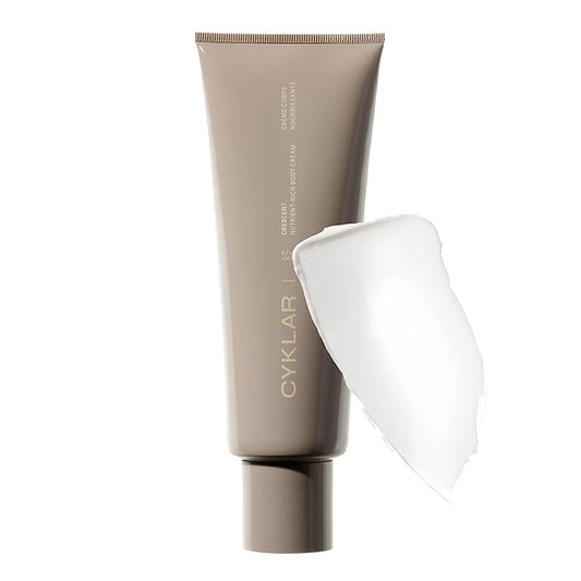 Nutrient Rich Body Cream. Crescent Fragrance Nourishing Moisturizer with Niacinamide and Banana Flower Extract. Deep Hydration, Thick Body Lotion, Dry Skin Cream for Women and Men, 8 Fl Oz-GlimoraGlow