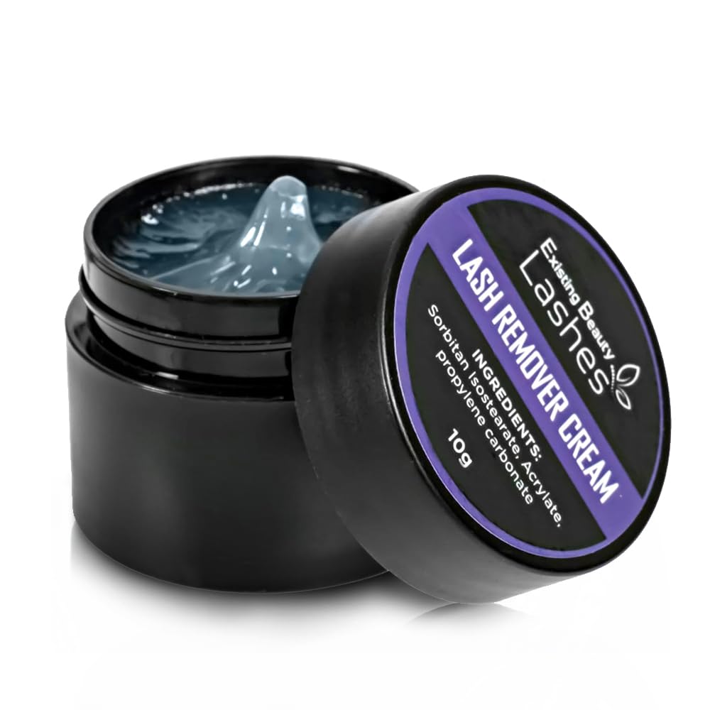 Eyelash Extension Remover Cream - Lash Remover for Lash Extensions Has Fast Acting and Gentle Formula for Easy Lash Removal - Works on UV Eyelash Extension Glue - by Existing Beauty Lashes - 10g-GlimoraGlow