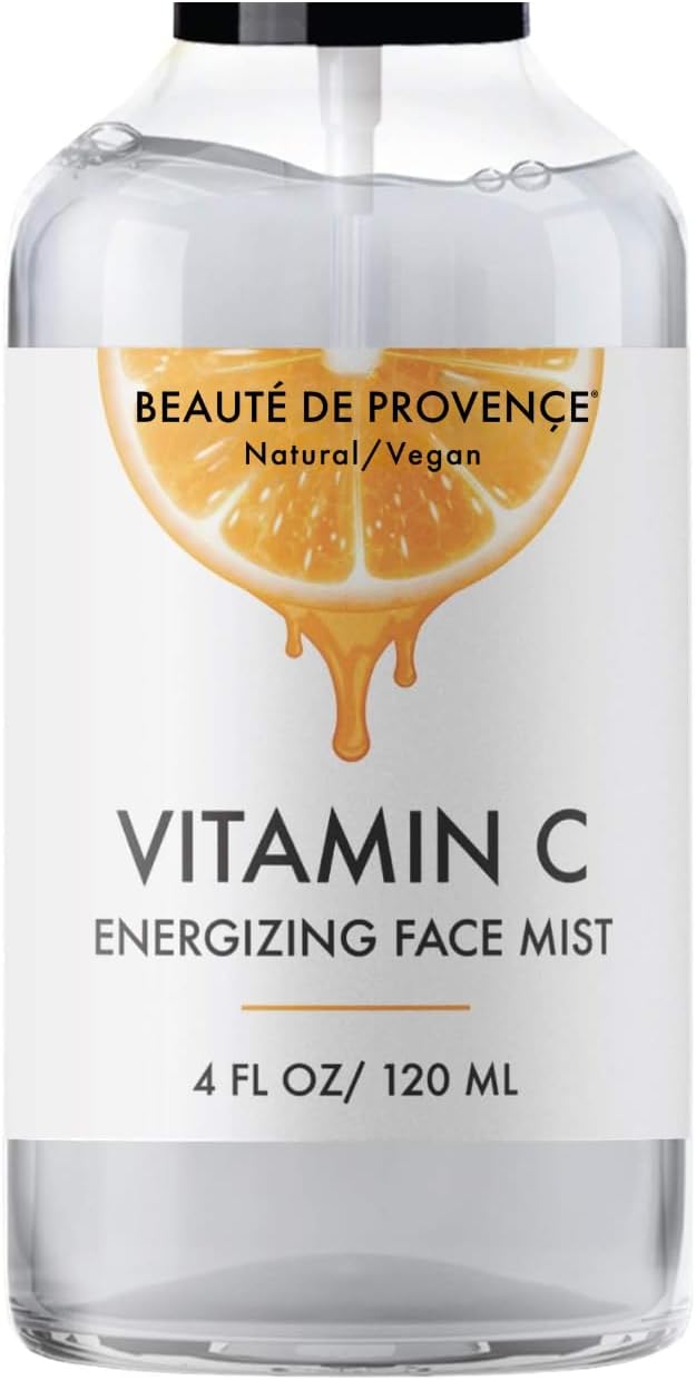 Vitamin-C Face Mist & Setting Spray for All Skin Types - Hyaluronic Acid, Aloe Vera & Rose Water - Skin Brightening, Anti-Aging, Moisturizing, Pore Minimizing - 4 Fl Oz-GlimoraGlow