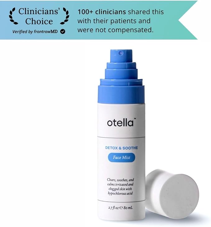 Detox & Soothe Face Mist with Hypochlorous Acid | Reduces Redness & Breakouts | pH Balance & Skin Cleansing for Active Lifestyles | TSA Approved, 2.7 oz | Clean Ingredients-GlimoraGlow