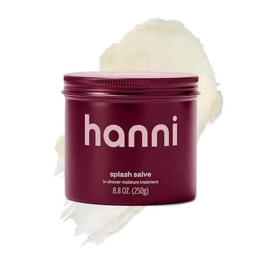 HANNI Splash Salve Body Mask, In-Shower Moisturizer with Coconut, Jojoba, Shea Butter & Glycerin, Deep Conditioning for All Skin Types, 250 mL / 8.8 oz-GlimoraGlow