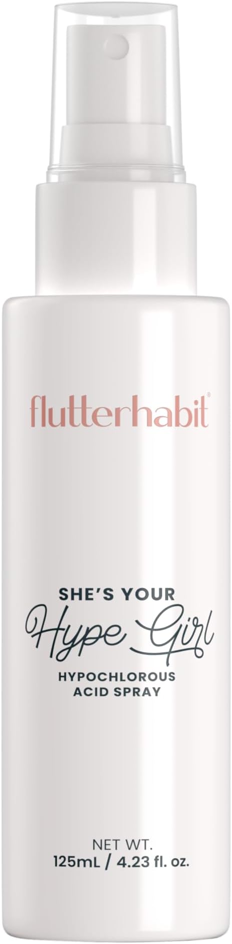 FlutterHabit Hypochlorous Acid Spray, Face Mist for Acne Prone Skin, HOCl Formula to Soothe Irritation, Refresh Complexion, Repair Damage, Balance Oil, Calm Redness, Restore Clarity (125mL)-GlimoraGlow