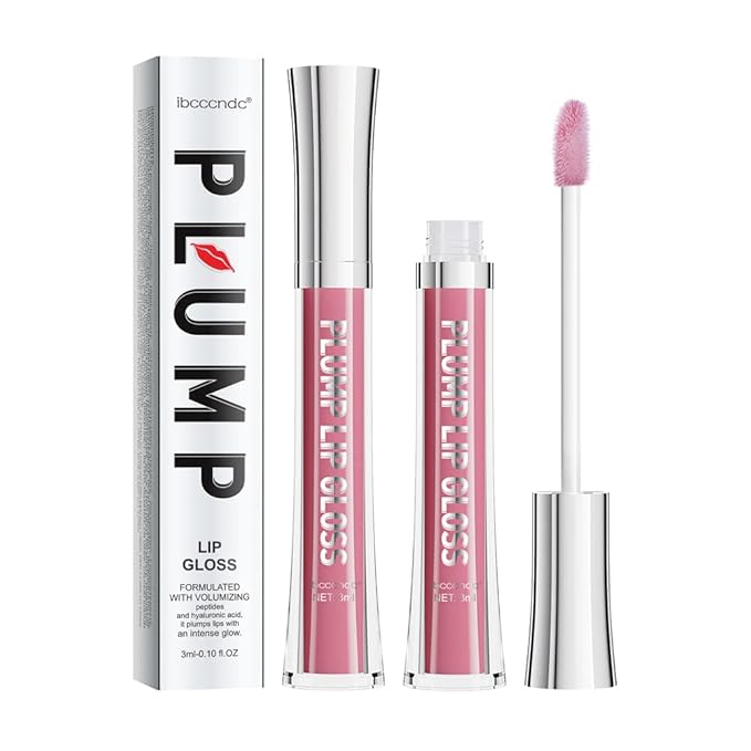 ibcccndc Lip Plumper Plumping Lip Gloss Hydrating Nourishing Lip Oil Red Liquid Lipstick Lip Care Products Mineral Oil Clear Lipgloss (6)-GlimoraGlow