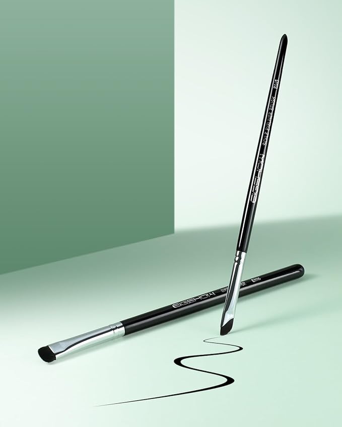 EIGSHOW Eyeshadow Smudge Brush & Eyeliner Brush, High-End Precision Eye Makeup Tools for Blending Cat Eye, Winged Liner (E865&E806)-GlimoraGlow