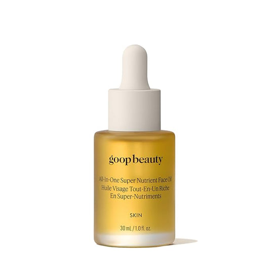 goop Beauty Nutrient Face Oil | Anti Aging Moisturizer for Smooth Skin Texture & Wrinkles | Bakuchiol, Cacay, & Organic Amla | 1 fl oz-GlimoraGlow