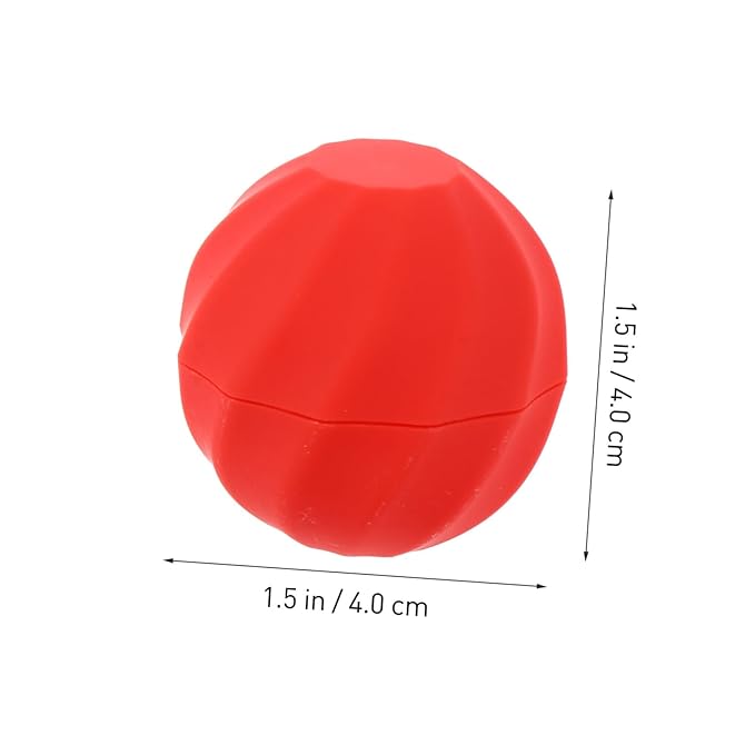 10pcs Box Spherical Lipstick Case Bulk Lip Balm Lipgloss Lip Gloss Round Ball Containers Lip Balm Containers Lip Balm Sphere Container Empty Lip Balm Sphere Lip Balm Bottles Red-GlimoraGlow