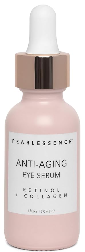Pearlesssence Anti-Aging Eye Serum (Retinol + Collagen) - Helps Reduce Fine Lines & Wrinkles | Gentle & Lightweight Formula | Plumps & Tightens | Made in USA & Free (1oz)-GlimoraGlow