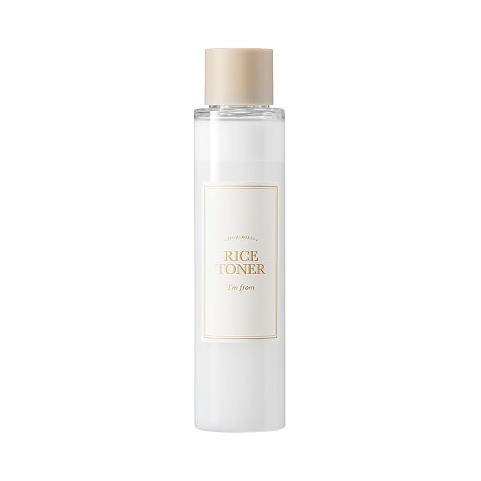 I'm from Rice Toner for Sensitive Skin, Rice Extract from Korea, Glow Essence with Niacinamide, Hydrating, Vegan, Alcohol Free, Fragrance Free, Peta Approved, K Beauty Toner, 5.07 Fl Oz-GlimoraGlow