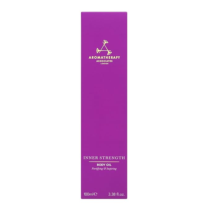 Aromatherapy Associates Inner Strength Body Oil. Luxurious Blend of Oils Made with Clary Sage and Geranium Essential Oils (3.4 fl oz)-GlimoraGlow