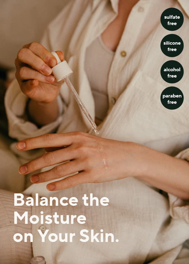 AROMATICA Reviving Rose Infusion Serum 3.38oz / 100ml, Vegan, Rejuvenating Hydration Serum, Vitality Serum for dry skin | with Damask Rose Water and Rose Oil-GlimoraGlow