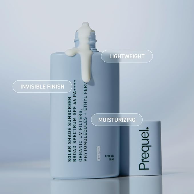 Skin Solar Shade - Moisturizing Face Sunscreen SPF 46 PA++++ Broad Spectrum UV Protection. Hydrating Sunblock for Dry Skin. Lightweight Travel Size Sun Protection, 1.7oz-GlimoraGlow