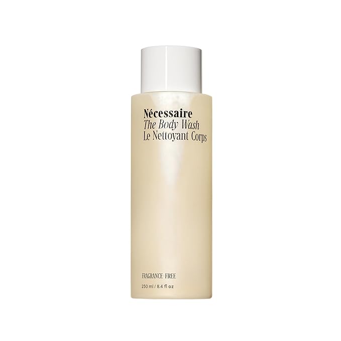 Nécessaire The Body Wash. Fragrance-Free. Multi-Vitamin Gel Cleanser. Nourish, Soften. Hypoallergenic. Dermatologist-Tested. No SLS/SLES. 250 ml / 8.4 fl oz-GlimoraGlow