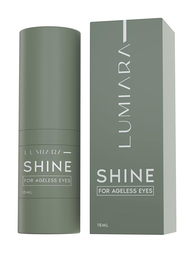 Lumiara Shine Anti Aging Eye Serum - Hydrating and Brightening Serum For All Ages & Skin Types - Organic, Paraben Free, Cruelty Free & Plant Based Wrinkle Reduction - Made In The USA - 15 ml-GlimoraGlow