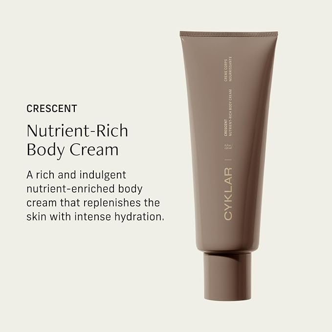 Nutrient Rich Body Cream. Crescent Fragrance Nourishing Moisturizer with Niacinamide and Banana Flower Extract. Deep Hydration, Thick Body Lotion, Dry Skin Cream for Women and Men, 8 Fl Oz-GlimoraGlow