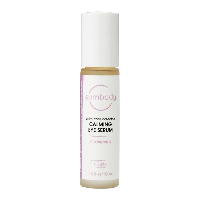 Natural Peptide Energizing + Eye Serum Reduces Puffiness, Fine Lines & Under Eye Bags Hydrating fragrance free Under Eye Treatment Roller ball massage, age-defying eye cream-GlimoraGlow