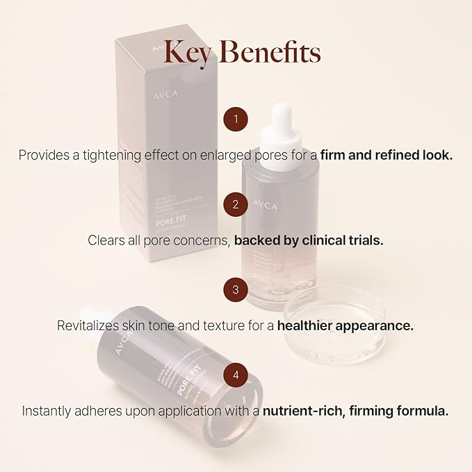 AVCA Pore Fit Retinol Ampoule for Large Pores, Fine Lines, Anti Aging & Wrinkle Care 100ml/3.38fl. oz.-GlimoraGlow