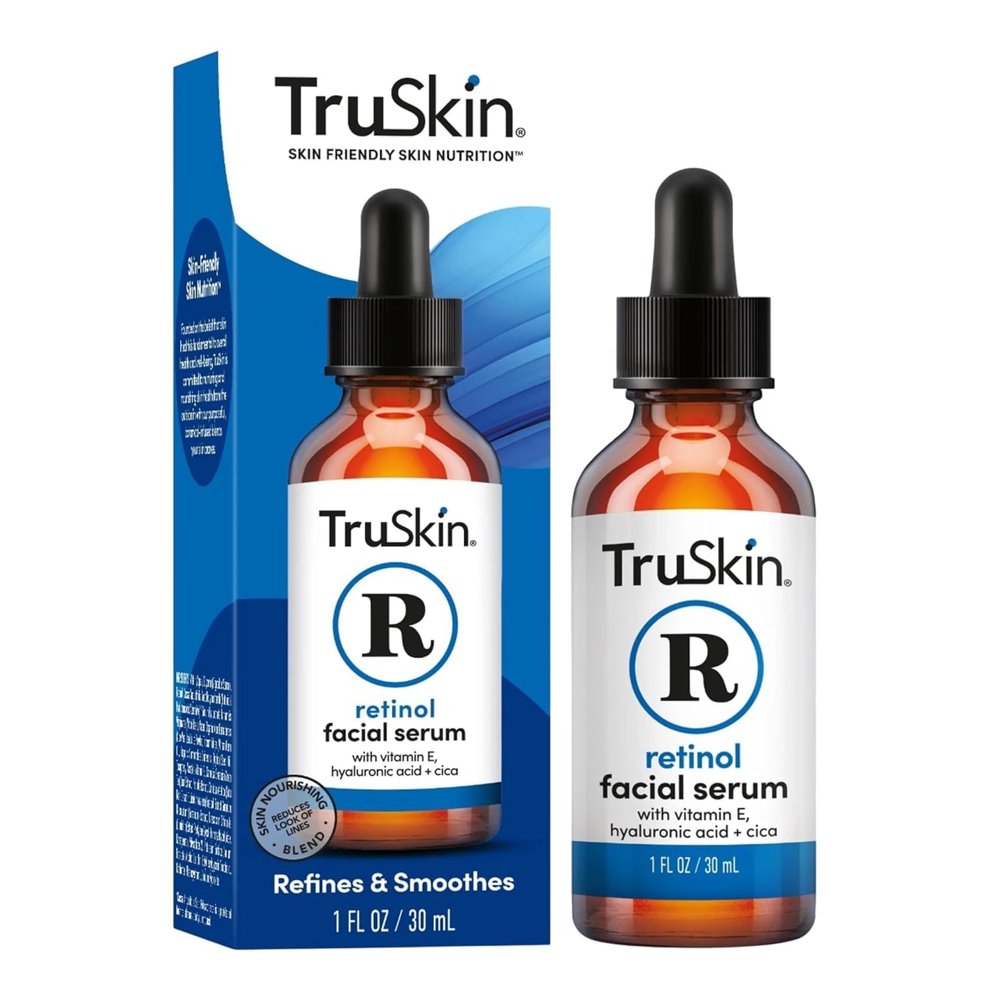TruSkin Retinol Serum for Face – Gentle Anti-Aging Serum with Retinol, Hyaluronic Acid, and Vitamin E for a More Youthful Feel – Skin Care Made to Improve Look of Fine Lines, Wrinkles, 1 fl oz-GlimoraGlow