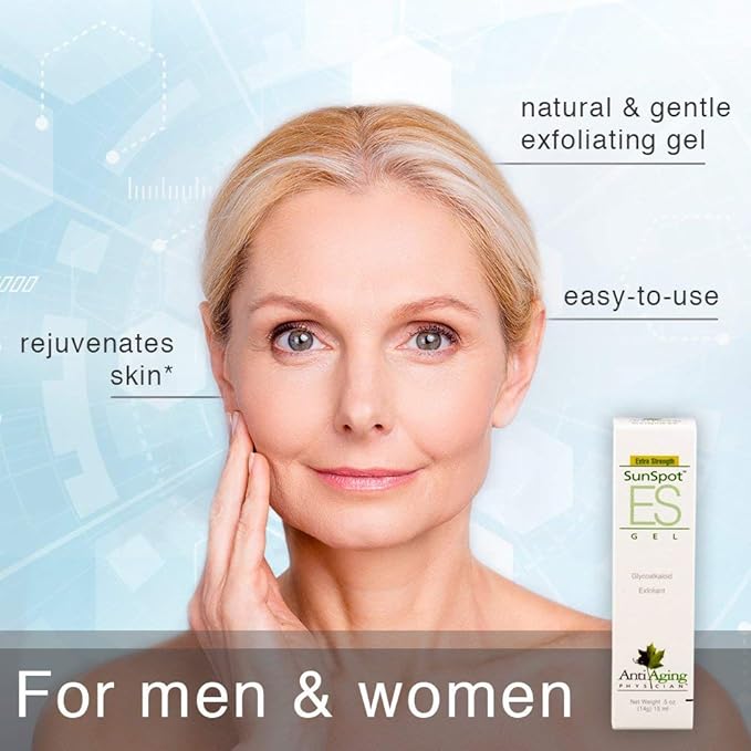 Lane Innovative - SunSpot ES, Natural Exfoliating Gel, Skin Rejuvenating Ingredients, Including Aloe Vera and Tea Tree Oil (0.5 Ounce, Pack of 2)-GlimoraGlow