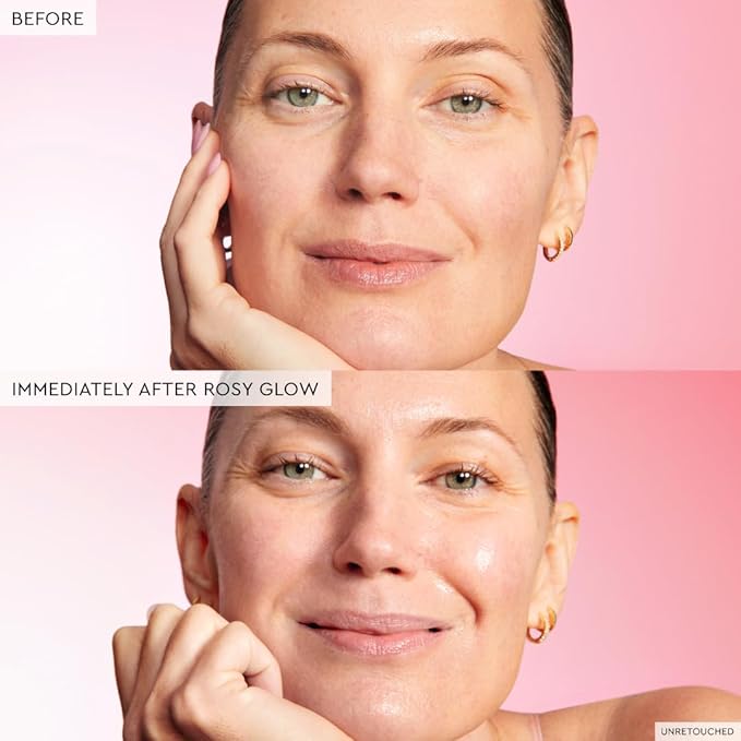 Glow Recipe Hue Drops Tinted Face Serum - Illuminating Glow Drops to Brighten & Hydrate - Skincare Makeup Primer & Liquid Highlighter to Blur Pores for a Radiant, Even Skin Tone - Rosy Glow (40ml)-GlimoraGlow