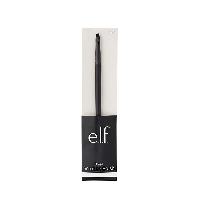 e.l.f. Small Smudge Brush for Precision Eyeshadow and Eyeliner, Synthetic (Pack of 2)-GlimoraGlow
