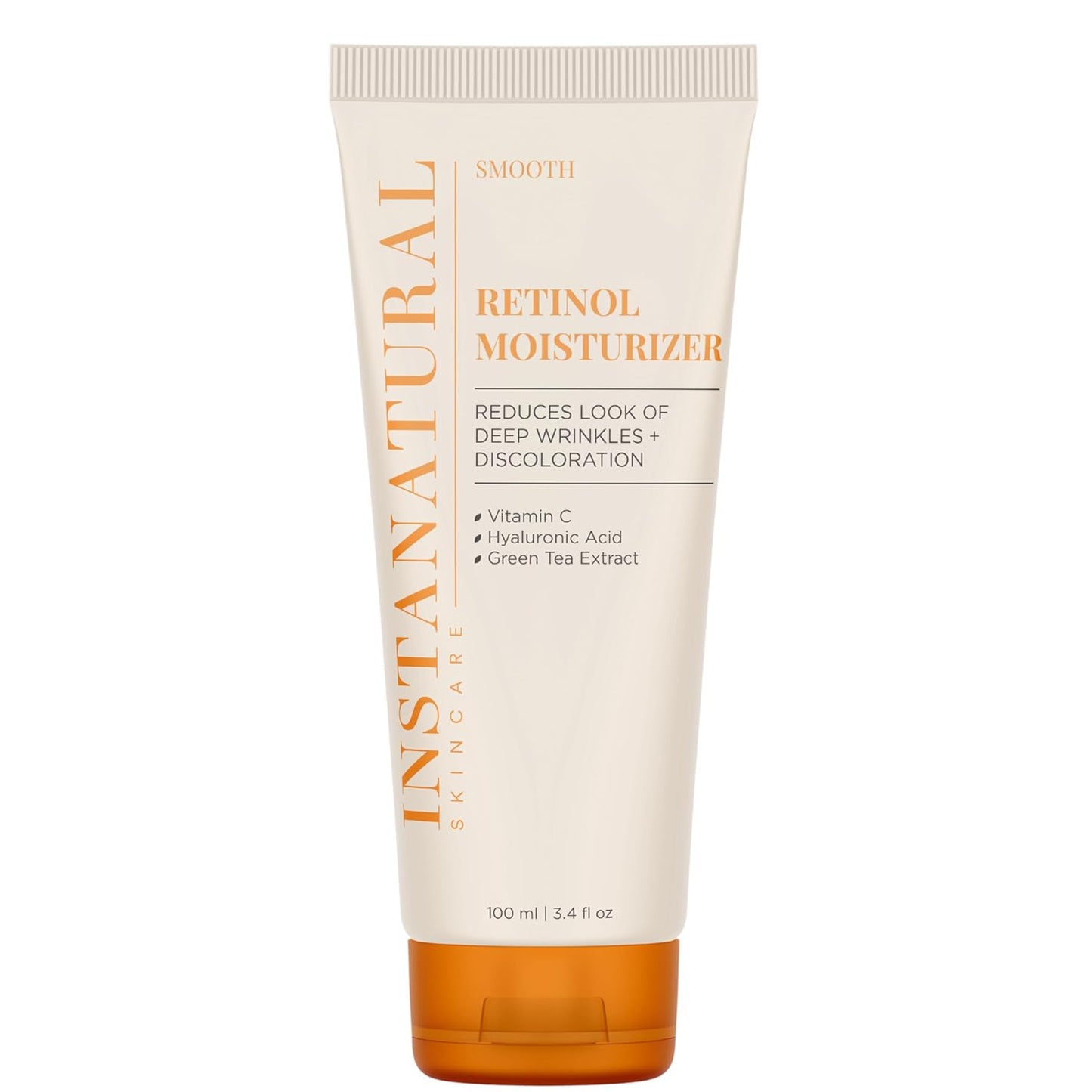 InstaNatural Retinol Moisturizer Nighttime Face Moisturizing Cream, Brightens and Reduces Signs of Aging, Wrinkles, Lines and Discoloration, with Vitamin C and Hyaluronic Acid, 3.4 Fl Oz-GlimoraGlow