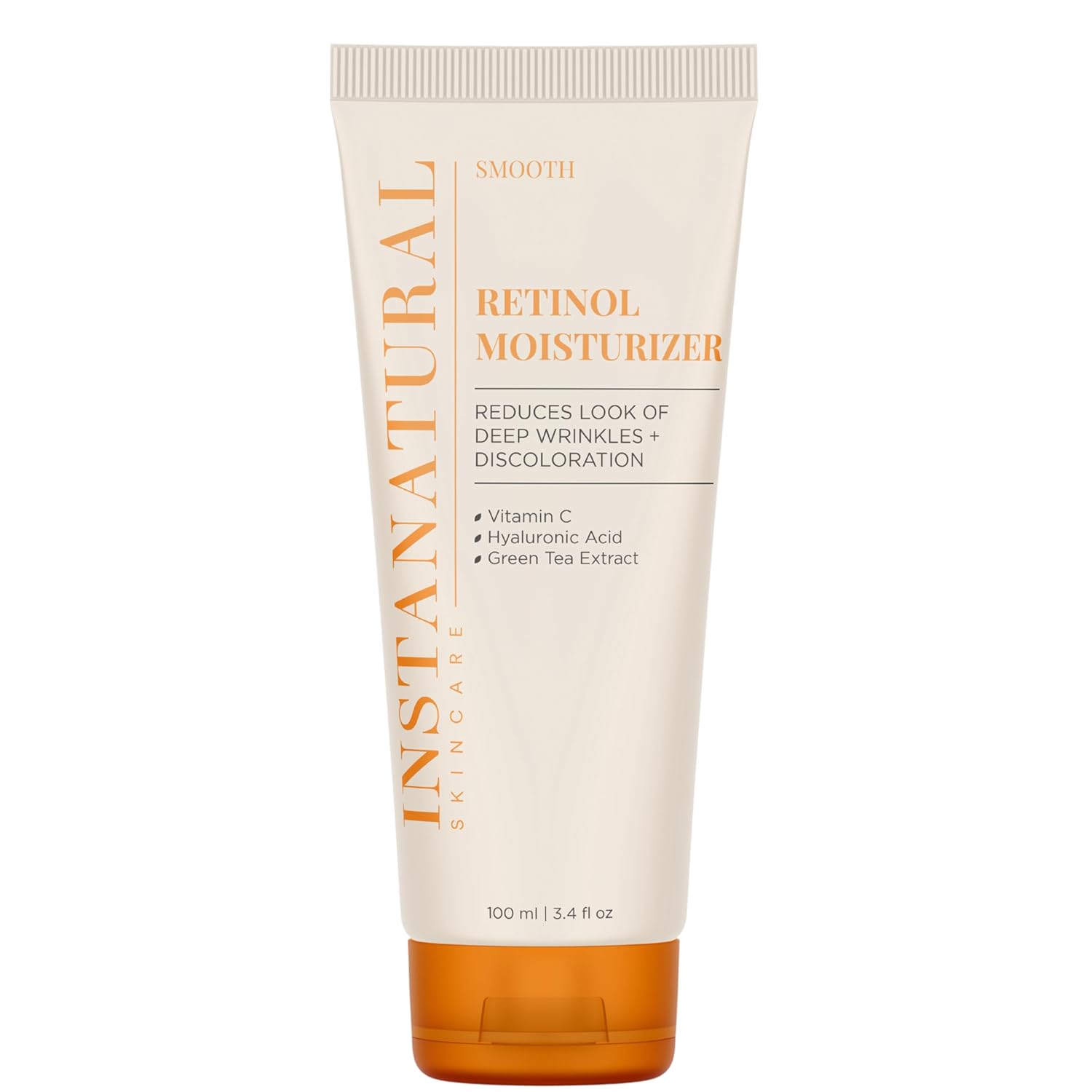 InstaNatural Retinol Moisturizer Nighttime Face Moisturizing Cream, Brightens and Reduces Signs of Aging, Wrinkles, Lines and Discoloration, with Vitamin C and Hyaluronic Acid, 3.4 Fl Oz-GlimoraGlow
